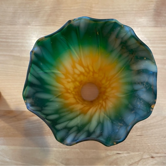 Tiffany style light shades , colored glass in very good shape. - Picture 5 of 6